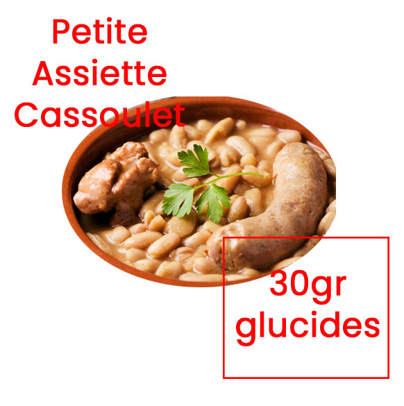 tableau équivalence glucides cassoulet