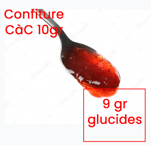 tableau glucides confiture