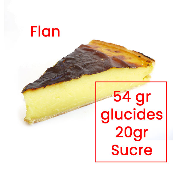 tableau équivalence glucides flan